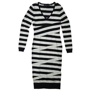 knit tshirt dress Combo Knit Cascade Shirt Dress in Navy – MONSE main image 0